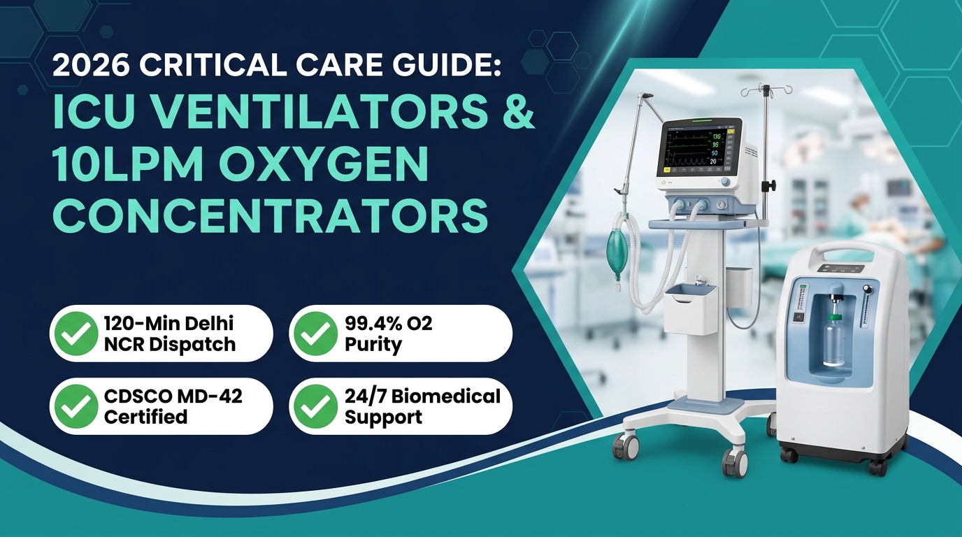 2026 Critical Care Guide: ICU Ventilators & 10LPM Oxygen Concentrators