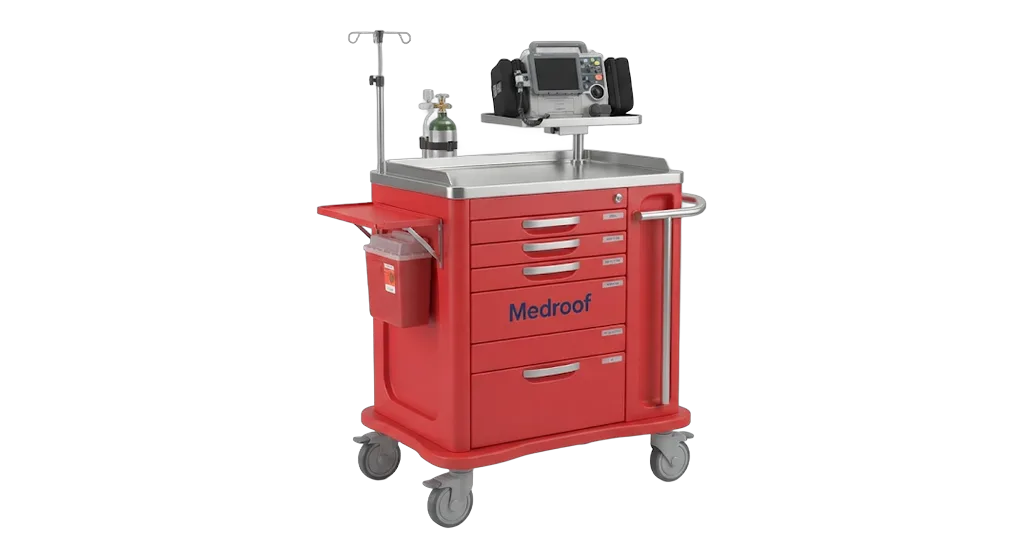 ABS Anesthesia Cart / Emergency Crash Cart