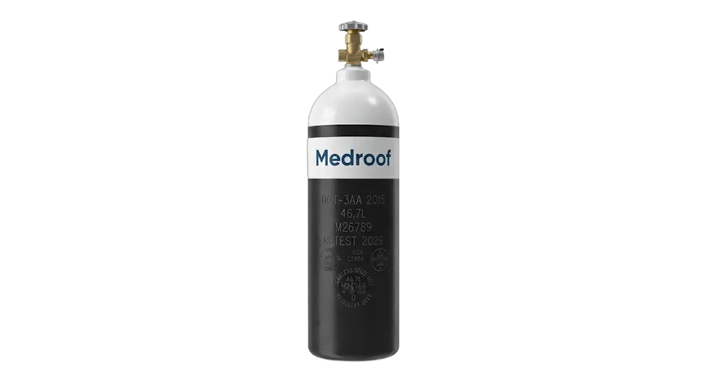 Oxygen Cylinder (Bulk Type D 46.7L High Pressure)