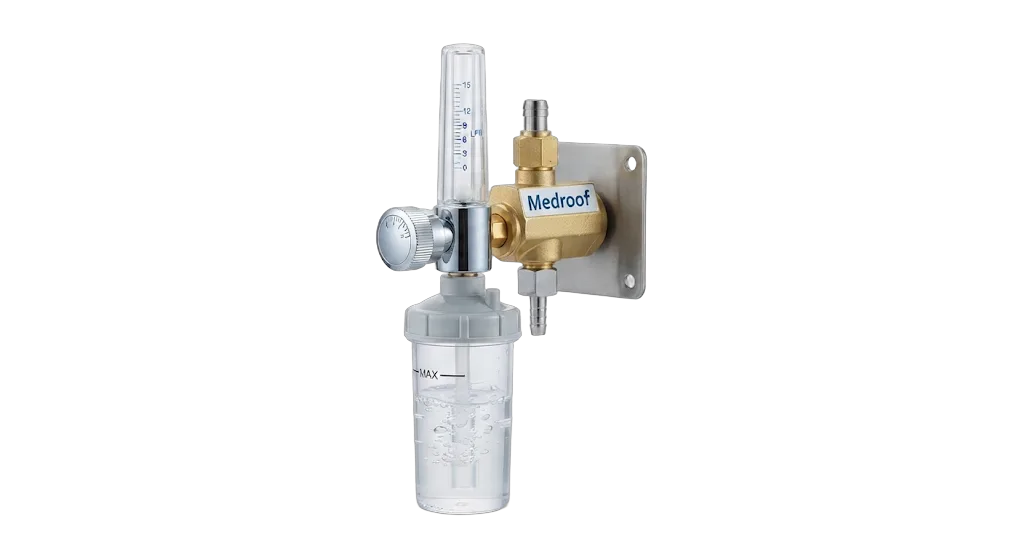 F.A. Valve with Flow Meter (Polycarbonate Humidifier Regulator)