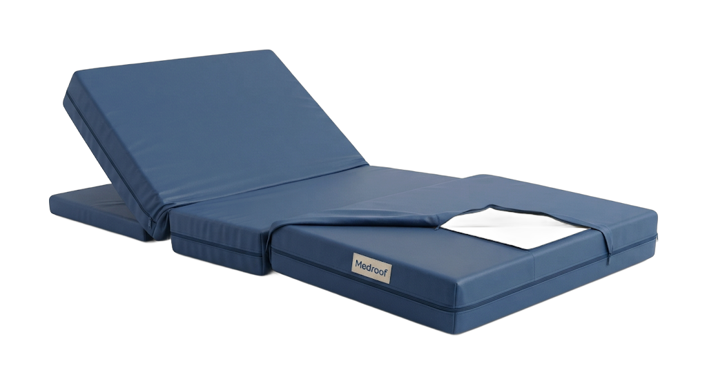 Hospital Bed Mattress (4-Section PU Foam Waterproof)