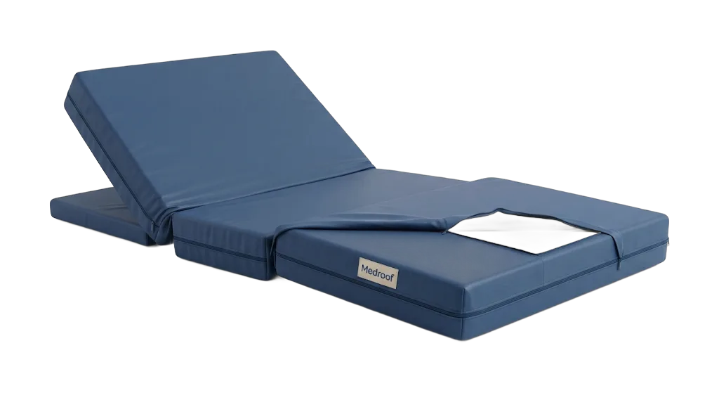 Hospital Bed Mattress (4-Section PU Foam Waterproof)