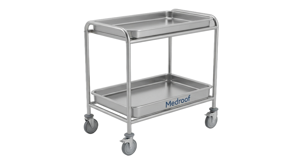 Dressing Trolley (With SS Bowl & Waste Bucket)