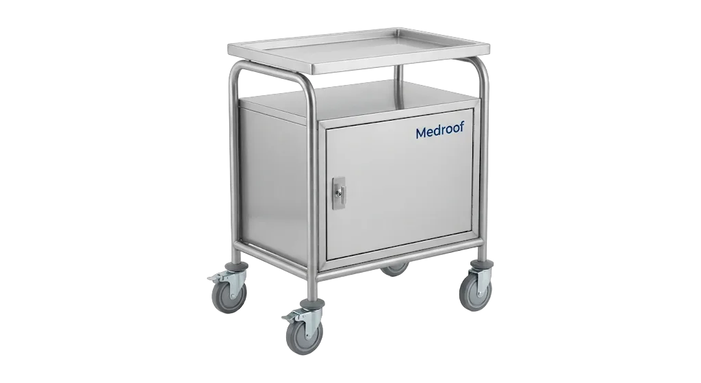 Instrument Trolley - Box Type (Lockable Drawers)