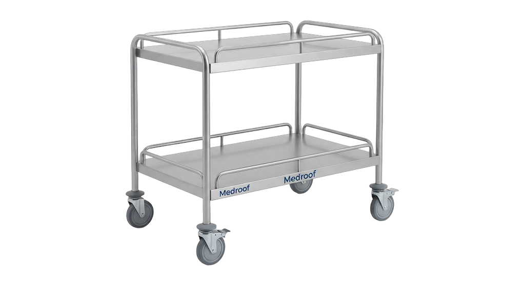 Instrument Trolley (2-Tier SS304 Surgical)