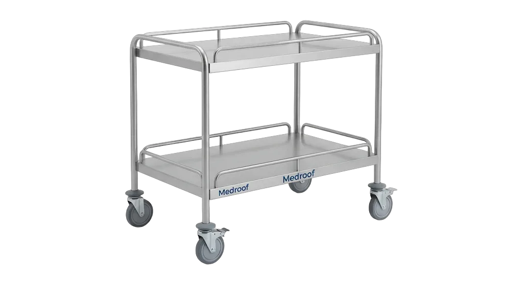 Instrument Trolley (2-Tier SS304 Surgical)